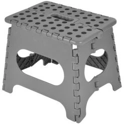 U10 Marche Pied Pliable Gris - Gris