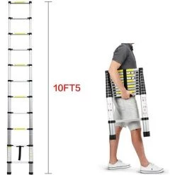 DAY PLUS Conducteur Télescopique De 10.5ft Loft D'aluminium Extensible Pour Le Grenier à La Maison -Pas Cher Échelle Magasin 44799064 4