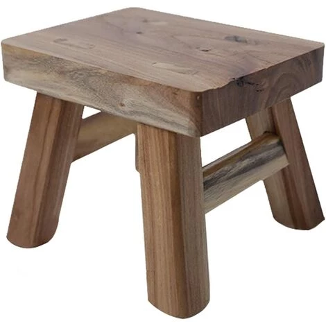TINOR Marchepied En Bois Avec 4 Pieds Pour Bébé Et Enfant, Tabouret Multifonction Et Siège De Salle De Bain, Couloir (vernis) 1 TINOR Marchepied En Bois Avec 4 Pieds Pour Bébé Et Enfant, Tabouret Multifonction Et Siège De Salle De Bain, Couloir (vernis)