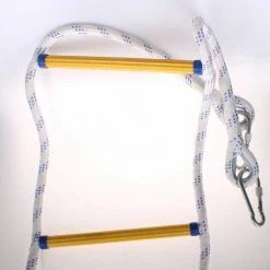 WOTTES Échelle Multifonctionnelle Corde De Secours échelle évacuation Secours D'urgence Avec Mousquetons,3M - Blanc -Pas Cher Échelle Magasin 47429086 3