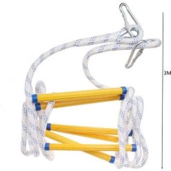 WOTTES Échelle Multifonctionnelle Corde De Secours échelle évacuation Secours D'urgence Avec Mousquetons,3M - Blanc -Pas Cher Échelle Magasin 47429086 4