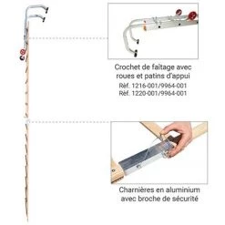 HAILO Extension échelle De Toit En Bois 1x2m Sans Crochet De Faîtage - 1208-001 7 HAILO Extension échelle De Toit En Bois 1x2m Sans Crochet De Faîtage - 1208-001 -Pas Cher Échelle Magasin 47911067 3