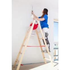 ESCABEAU DIRECT - MATISERE Escabeau Bois 2x4 Marches - Hauteur Atteignable 2.55m - 71499/2x4 -Pas Cher Échelle Magasin 47911276 5