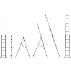 OSE Échelle 3 Plans Transformable - 2,17 à 4,51 M -Pas Cher Échelle Magasin 4904741 3