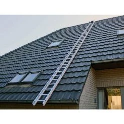 ECHELLE DIRECT - MATISERE Echelle De Couvreur - 12 Barreaux - Longueur : 3.00m - DL12