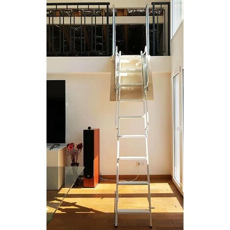 ECHELLE DIRECT - MATISERE Echelle De Meunier Pliante Pour Mezzanine Blanche - PALCO/P/B 1 ECHELLE DIRECT - MATISERE Echelle De Meunier Pliante Pour Mezzanine Blanche - PALCO/P/B