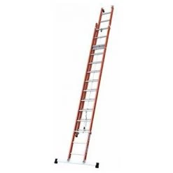 TUBESCA COMABI Echelle Isolante Coulissante à Corde 2 Plans En Fibre De Verre - Longueur Maximale 9.14m - 4332018