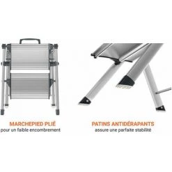 HAILO Marchepied Pliant - 2 Marches - 4310-100 -Pas Cher Échelle Magasin 5053567 4