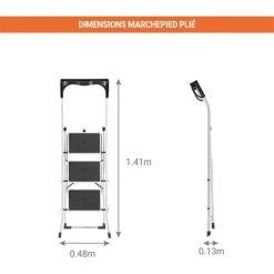 HAILO Marchepied 3 Marches Avec Garde-corps - 4343-011 -Pas Cher Échelle Magasin 5053570 3