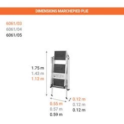 ESCABEAU DIRECT - MATISERE Marchepied 4 Marches - 6061/04 -Pas Cher Échelle Magasin 5053585 3