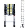 JN.SONGS Échelle Télescopique 4,7M En Aluminium Pliable Télescopique Multi-Fonction Echelle Pliable Extensible Avec 15 Echelons