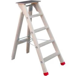 MON PETIT POTAGER Escabeau Bois 4 Marches - Bois