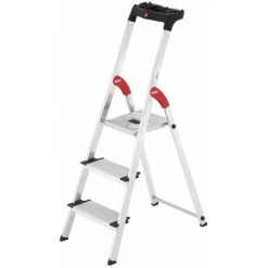 HAILO Escabeau 3 Marches - Hauteur Atteignable 2.35m - 8813-001