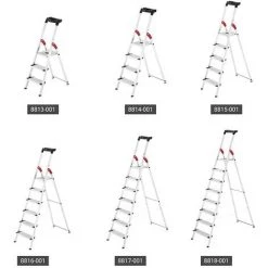 HAILO Escabeau 3 Marches - Hauteur Atteignable 2.35m - 8813-001 -Pas Cher Échelle Magasin 5074859 5