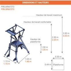 ESCABEAU DIRECT - MATISERE Escabeau Pro 2 Marches - PIRL2RM-STO 7 ESCABEAU DIRECT - MATISERE Escabeau Pro 2 Marches - PIRL2RM-STO -Pas Cher Échelle Magasin 5079238 3