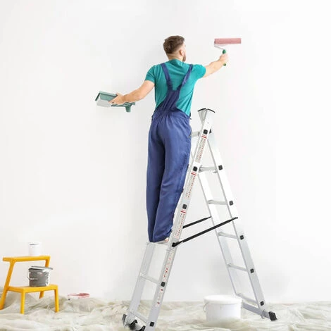 TODECO Echafaudage, échelle Multi-Usage, 168 X 160 X 45 Cm, EN 131, Charge Maximale: 150 Kg 4 TODECO Echafaudage, échelle Multi-Usage, 168 X 160 X 45 Cm, EN 131, Charge Maximale: 150 Kg – Image 4