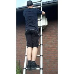 HALOYO Échelle Télescopique Pliable En Aluminium De 3,8 M 8 HALOYO Échelle Télescopique Pliable En Aluminium De 3,8 M -Pas Cher Échelle Magasin 51649660 4