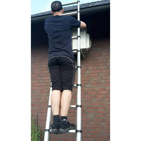 HALOYO Échelle Télescopique Pliable En Aluminium De 3,8 M 4 HALOYO Échelle Télescopique Pliable En Aluminium De 3,8 M – Image 4