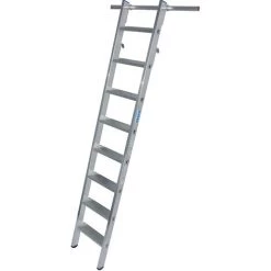 KRAUSE Echelle à Marches Pour Rayonnages, à Accrocher, 2 paires De Crochets 8 Marches