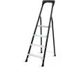 VONROC Escabeau Pliant PRO En Aluminium - 4 Marches Antidérapantes - Capacité Max. 150kg