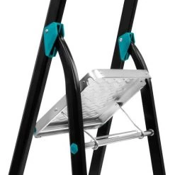 VONROC Escabeau Pliant PRO En Aluminium - 4 Marches Antidérapantes - Capacité Max. 150kg -Pas Cher Échelle Magasin 52785914 4