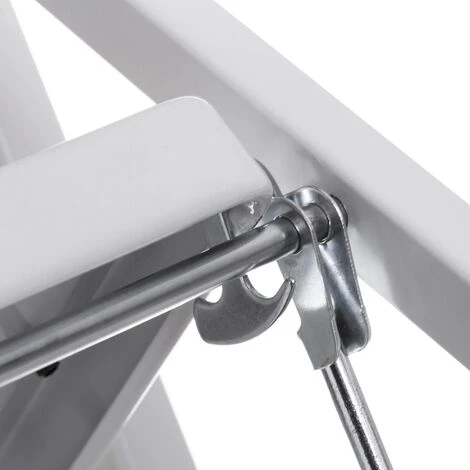 LOLAHOME Echelle 2 Marches Antidérapante En Acier Blanc 82x54x45 Cm 3 LOLAHOME Echelle 2 Marches Antidérapante En Acier Blanc 82x54x45 Cm – Image 3