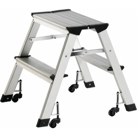 NO-NAME-PRODUKT Étapes Pliantes 2 Plateforme-H.440mm Aluminium. 1 NO-NAME-PRODUKT Étapes Pliantes 2 Plateforme-H.440mm Aluminium.