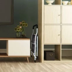 LIFCAUSAL Escabeau Pliant à 2 Marches Avec Pédale Antidérapante Robuste Et Large Capacité De 330 Lb Escabeau Multi-usage Pour La Maison Et La Cuisine Gain De Place -Pas Cher Échelle Magasin 55152200 5