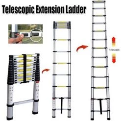 DAY PLUS Échelle Polyvalente Échelle Télescopique De 5 M Échelle Pliante En Aluminium Escabeau Robuste Extensible Antidérapant Capacité De Charge De 150 Kg / 330 Livres 7 DAY PLUS Échelle Polyvalente Échelle Télescopique De 5 M Échelle Pliante En Aluminium Escabeau Robuste Extensible Antidérapant Capacité De Charge De 150 Kg / 330 Livres -Pas Cher Échelle Magasin 55255167 3