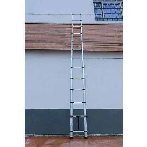 DAY PLUS Échelle Polyvalente Échelle Télescopique De 5 M Échelle Pliante En Aluminium Escabeau Robuste Extensible Antidérapant Capacité De Charge De 150 Kg / 330 Livres 4 DAY PLUS Échelle Polyvalente Échelle Télescopique De 5 M Échelle Pliante En Aluminium Escabeau Robuste Extensible Antidérapant Capacité De Charge De 150 Kg / 330 Livres – Image 4