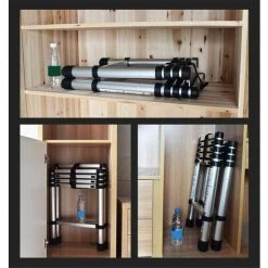 DAY PLUS Échelle Télescopique 1,7 M - 2 M, échelle Pliante, échelle Polyvalente En A, Escabeau En Aluminium, échelle à Coulisse, Escabeau, échelle Pour Le Ménage, Bricolage (5 + 6 Marches) -Pas Cher Échelle Magasin 55255179 4