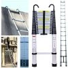 DAY PLUS Échelle Polyvalente Échelle Télescopique De 6,2 M Avec Crochet Amovible Échelle Pliante En Aluminium Échelle Antidérapante Extensible Robuste Capacité De Charge De 150 Kg/330 Lb
