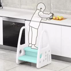 VINTEKY® Tabouret Marche Pieds Pour Enfants - Bleu -Pas Cher Échelle Magasin 55271340 4