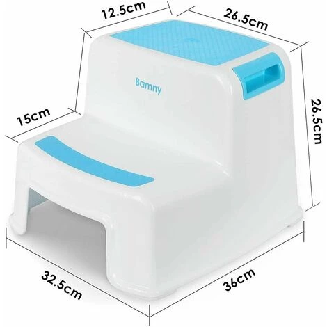 Gizcam Marche Pied Enfant, Escabeau Enfant, Petit Tabouret Plastique, Marchepied 2 Marches Antidéparant En Bas âge Pour Apprentissage De La Propreté / Salle De Bains / Cuisine 1 Gizcam Marche Pied Enfant, Escabeau Enfant, Petit Tabouret Plastique, Marchepied 2 Marches Antidéparant En Bas âge Pour Apprentissage De La Propreté / Salle De Bains / Cuisine