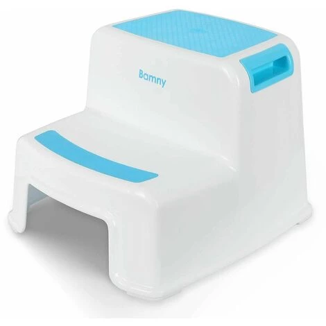 Gizcam Marche Pied Enfant, Escabeau Enfant, Petit Tabouret Plastique, Marchepied 2 Marches Antidéparant En Bas âge Pour Apprentissage De La Propreté / Salle De Bains / Cuisine 2 Gizcam Marche Pied Enfant, Escabeau Enfant, Petit Tabouret Plastique, Marchepied 2 Marches Antidéparant En Bas âge Pour Apprentissage De La Propreté / Salle De Bains / Cuisine – Image 2