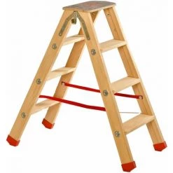 MON PETIT POTAGER Escabeau Double 3 Marches En Bois - Bois