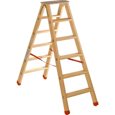 MON PETIT POTAGER Escabeau Double 5 Marches En Bois - Bois 1 MON PETIT POTAGER Escabeau Double 5 Marches En Bois - Bois