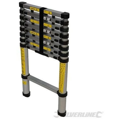 SILVERLINE Échelle Télescopique, 2,6 M / 9 échelons, 2.6 M - 9 échelons 1 SILVERLINE Échelle Télescopique, 2,6 M / 9 échelons, 2.6 M - 9 échelons