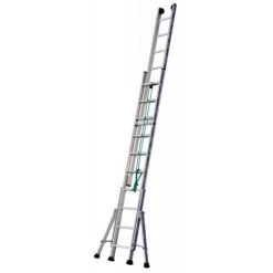 TUBESCA COMABI Echelles à Coulisse à Corde 2 Plans Platinium 300 Agrip 2x14 échelons Hauteur De Travail Maxi 779 M