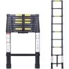 STOMO 2.6M Échelle Télescopique Escabeau Multi-Fonction Escamotable En Aluminium Portable Pliante Multifonction Ladder Charge 150 Kg