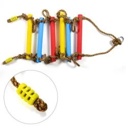 MACARON Échelle En Avec Mousquetons,Échelle De Corde Pour Enfants ,Équipement De Jeu Pour échelle D'arbre ,Jouets D'escalade Pour Balançoire,Échelle En Corde à Bascule LO-Ron -Pas Cher Échelle Magasin 57642133 4