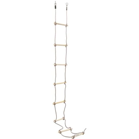 INLIFE Échelle De Corde Pour Enfants 290 Cm Bois 1 INLIFE Échelle De Corde Pour Enfants 290 Cm Bois