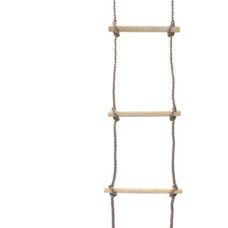 INLIFE Échelle De Corde Pour Enfants 290 Cm Bois 4 INLIFE Échelle De Corde Pour Enfants 290 Cm Bois – Image 4
