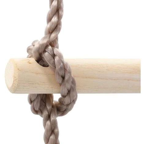 INLIFE Échelle De Corde Pour Enfants 290 Cm Bois 5 INLIFE Échelle De Corde Pour Enfants 290 Cm Bois – Image 5