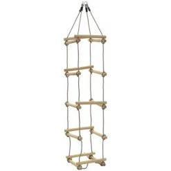 INLIFE Échelle De Corde Pour Enfants 200 Cm Bois
