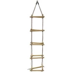 INLIFE Échelle De Corde Pour Enfants 200 Cm Bois 7 INLIFE Échelle De Corde Pour Enfants 200 Cm Bois -Pas Cher Échelle Magasin 57884407 3