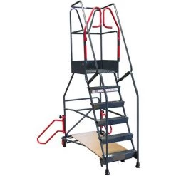 ESCABEAU DIRECT - MATISERE Escabeau Roulant Rayonnage 9 Marches - Hauteur De Travail Max. 4.08m - 830008814