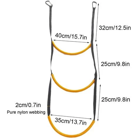MACARON Échelle De Bateau - Échelle Bateau Corde En Gonflable À 3 Marches, Sûre Et Fiable Échelle Bateau Pneumatique, Echelle De Coupée Bateau Pour Dériveur, Kayak, Bateau À Moteur, Canoë LO-Ron 2 MACARON Échelle De Bateau - Échelle Bateau Corde En Gonflable À 3 Marches, Sûre Et Fiable Échelle Bateau Pneumatique, Echelle De Coupée Bateau Pour Dériveur, Kayak, Bateau À Moteur, Canoë LO-Ron – Image 2