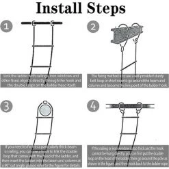 MACARON Échelle De Secours,Échelle De Corde De Sauvetage,3M échapper Au Travail D'urgence Avec Boucle Escalade D'Incendie Pour Évacuation De Fenêtre, Balcon LO-Ron 7 MACARON Échelle De Secours,Échelle De Corde De Sauvetage,3M échapper Au Travail D'urgence Avec Boucle Escalade D'Incendie Pour Évacuation De Fenêtre, Balcon LO-Ron -Pas Cher Échelle Magasin 58334667 3