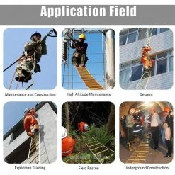 MACARON Échelle De Secours,Échelle De Corde De Sauvetage,3M échapper Au Travail D'urgence Avec Boucle Escalade D'Incendie Pour Évacuation De Fenêtre, Balcon LO-Ron 9 MACARON Échelle De Secours,Échelle De Corde De Sauvetage,3M échapper Au Travail D'urgence Avec Boucle Escalade D'Incendie Pour Évacuation De Fenêtre, Balcon LO-Ron -Pas Cher Échelle Magasin 58334667 5